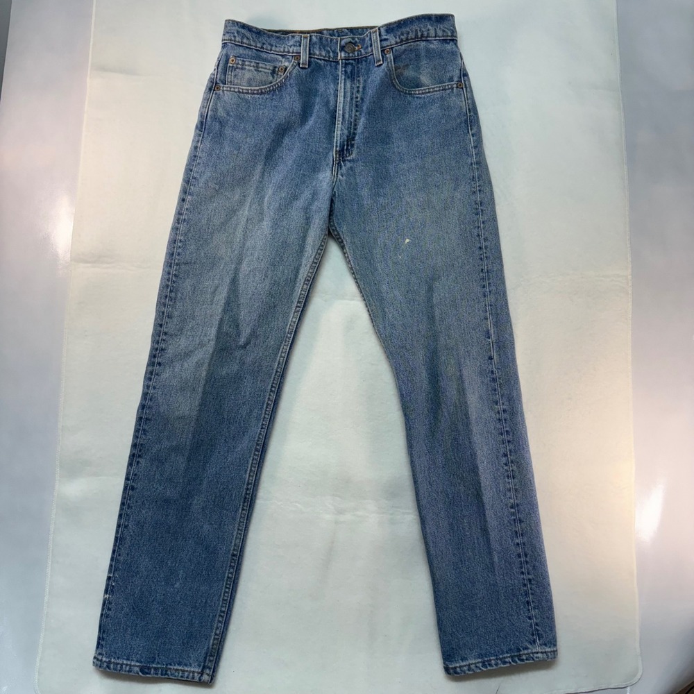 Vintage Levi's 505 Regular Fit Straight Leg Jeans Mens W33‎ L31 Blue Denim